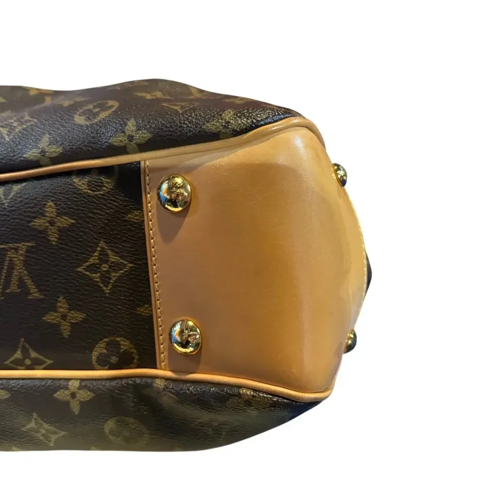 Louis Vuitton Boétie MM Monogram Canvas Shoulder Bag with Dust Bag